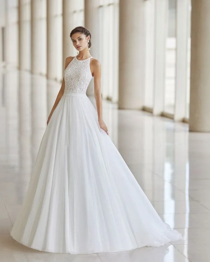 Wedding Dresses with Lace Top